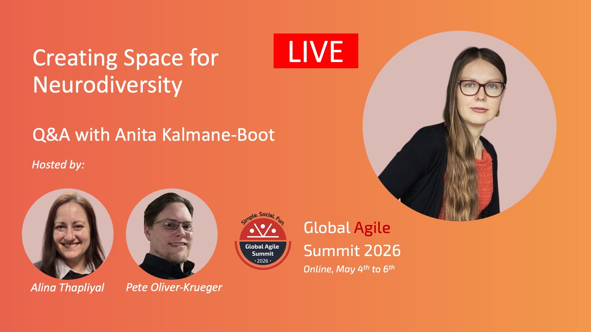 LIVE Q&A with Anita Kalmane-Boot - Creating Space for Neurodiversity