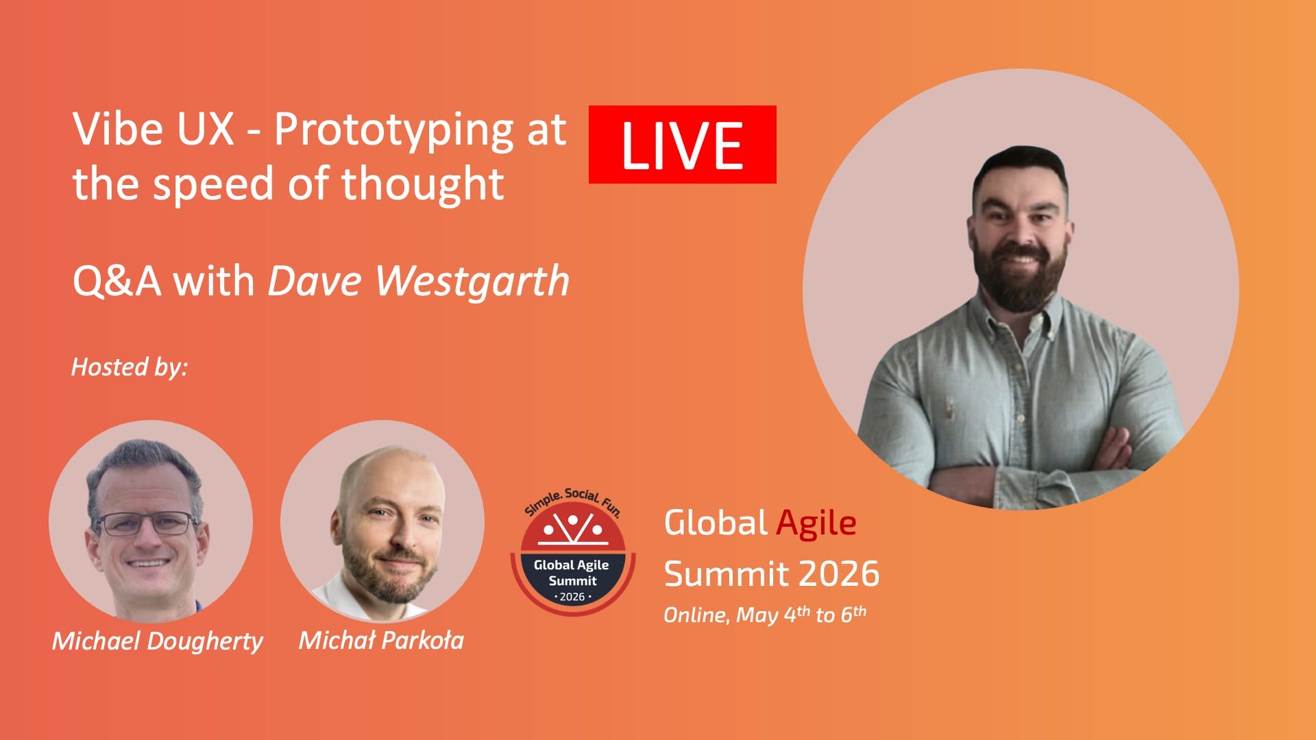 LIVE Q&A - Dave Westgarth - Vibe UX - Prototyping at the speed of thought