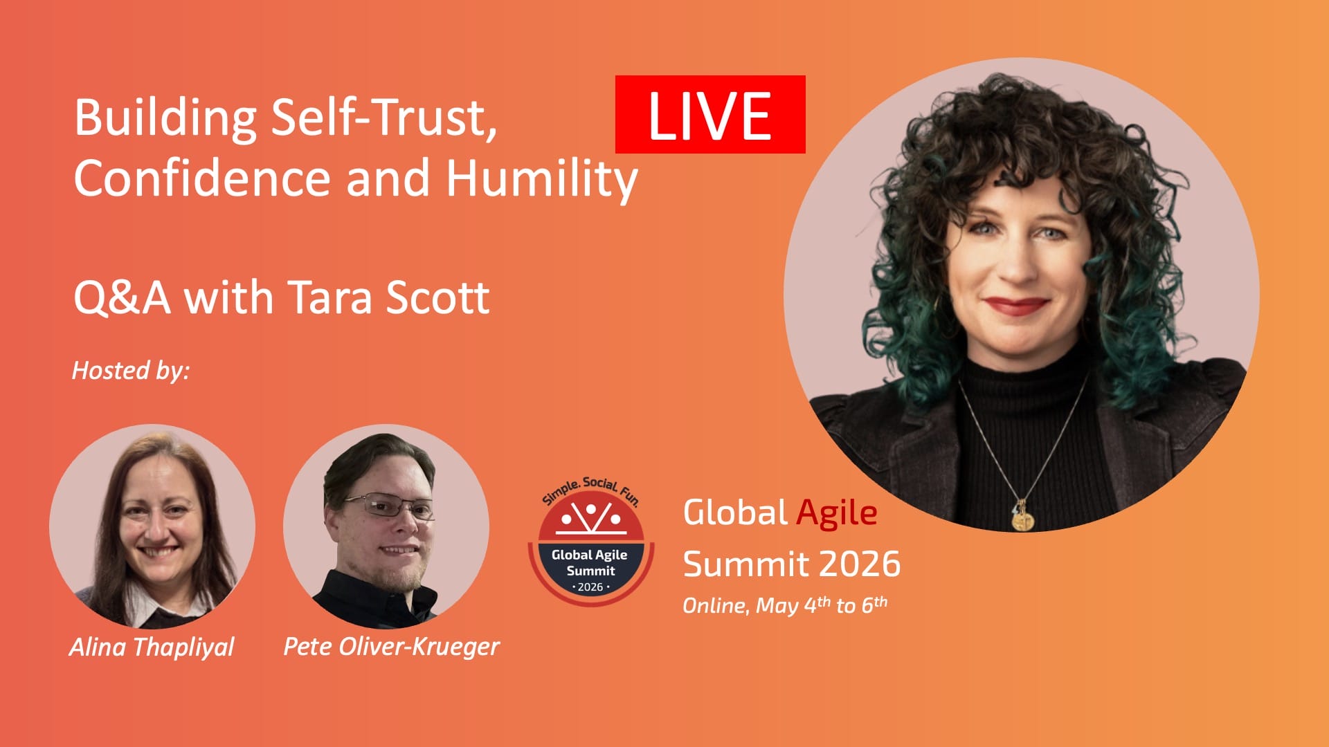 LIVE Q&A with Tara Scott - Building Self-Trust, Confidence and Humility